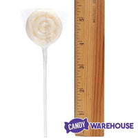 Swipple Pops Petite Swirl Ripple Lollipops - White Pineapple: 60-Piece Tub - Candy Warehouse