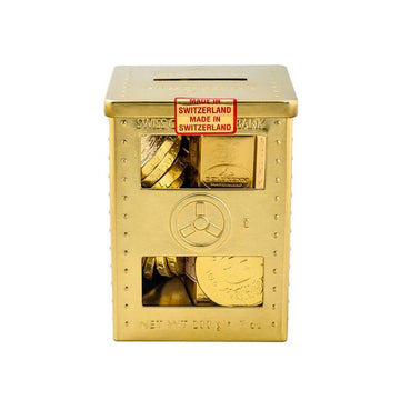 Swiss Chocolate Gold Coins Mini Bank - Candy Warehouse