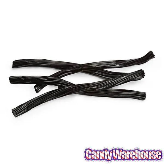 Switzer's Chewy Licorice Twists Black 8Ounce Bag Candy Warehouse