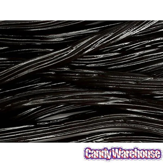 Switzer's Chewy Licorice Twists Black 8Ounce Bag Candy Warehouse
