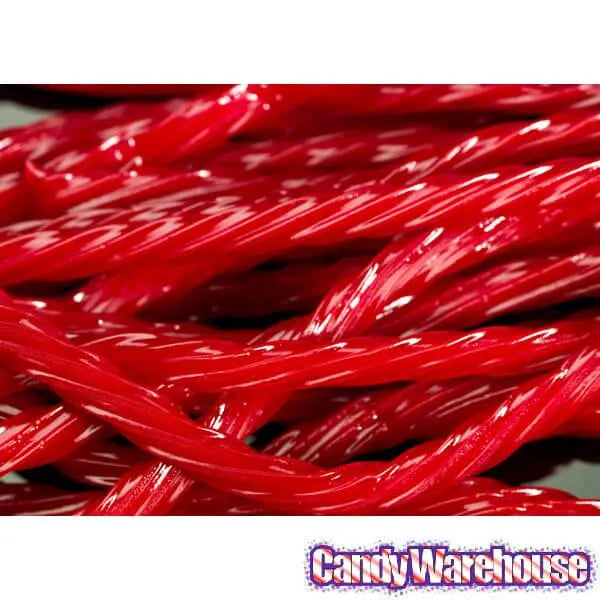Switzer's Chewy Licorice Twists Cherry 8Ounce Bag Candy Warehouse
