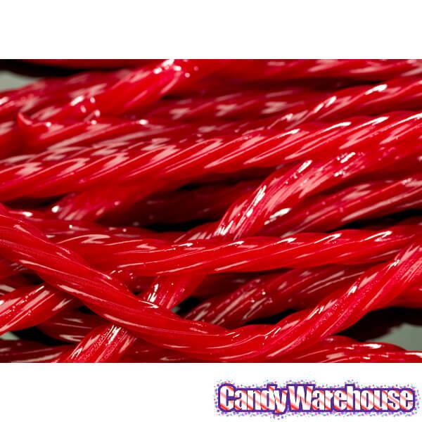 Switzer's Chewy Licorice Twists - Cherry: 8-Ounce Bag - Candy Warehouse