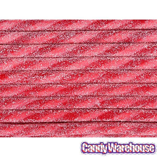 Tangy Zangy Twist Sticks Candy Packs - Sour Strawberry: 12-Piece Box - Candy Warehouse