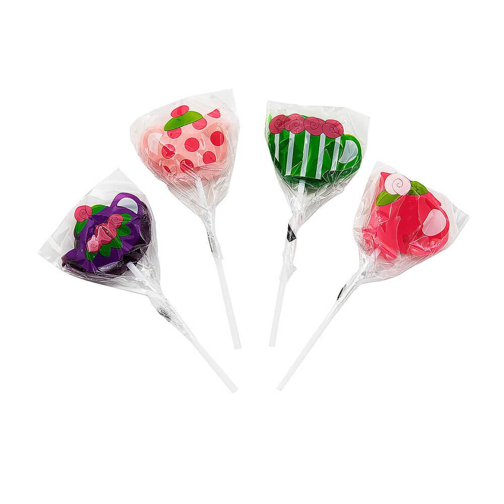 Tea Party Lollipops: 12-Piece Box - Candy Warehouse