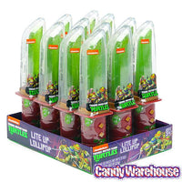 Teenage Mutant Ninja Turtles Lollipop Candy Light-Up Swords: 12-Piece Display - Candy Warehouse