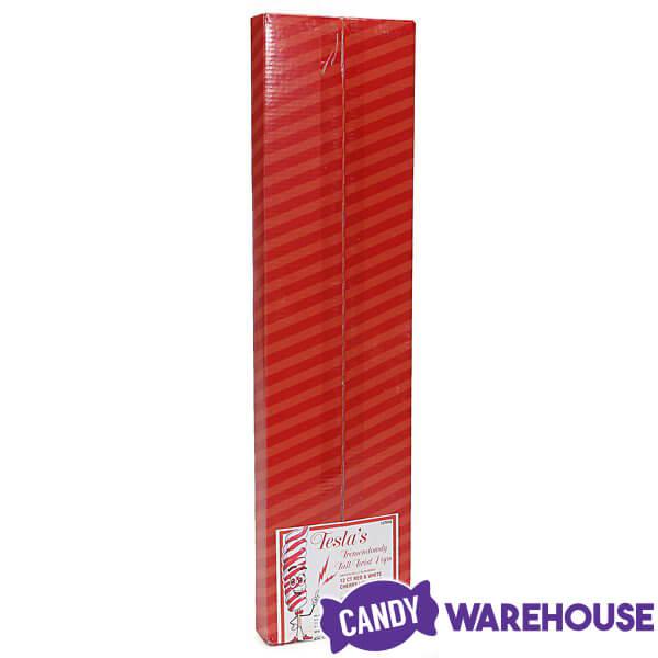 Tesla's Tremendously Tall 3-Ounce Twist Pops - Cherry: 12-Piece Box - Candy Warehouse