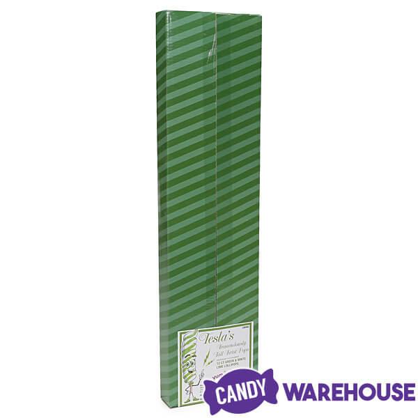 Tesla's Tremendously Tall 3-Ounce Twist Pops - Lime: 12-Piece Box - Candy Warehouse