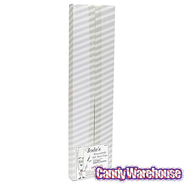 Tesla's Tremendously Tall 3-Ounce Twist Pops - Pineapple: 12-Piece Box - Candy Warehouse