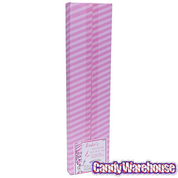Tesla's Tremendously Tall 3-Ounce Twist Pops - Strawberry: 12-Piece Box - Candy Warehouse