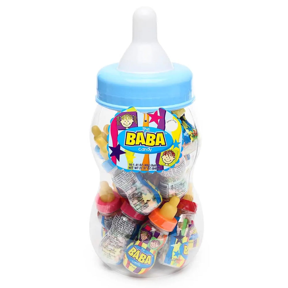 The BaBa Candy Filled Baby Bottles Jumbo Container Blue – Candy
