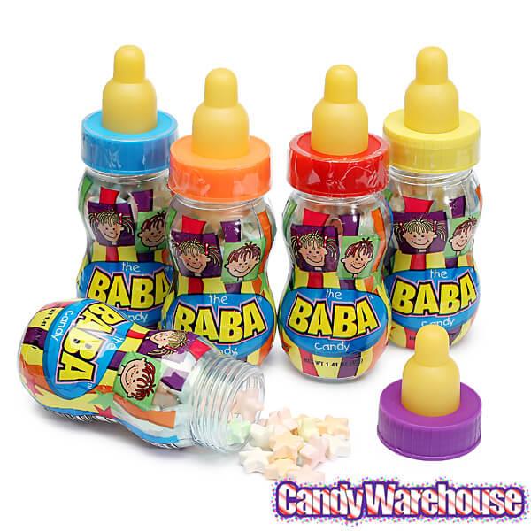 The BaBa Candy Filled Baby Bottles Jumbo Container - Pink - Candy Warehouse