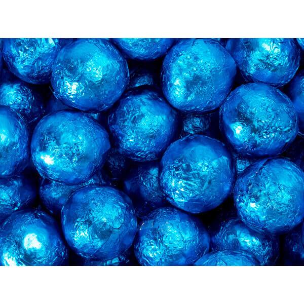 Thompson Blue Foiled Milk Chocolate Balls: 5LB Bag - Candy Warehouse