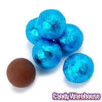 Thompson Blue Foiled Milk Chocolate Balls: 5LB Bag - Candy Warehouse