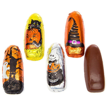 Thompson Foiled Milk Chocolate Halloween Ghosts and Goblins: 5LB Bag - Candy Warehouse