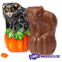 Thompson Foiled Milk Chocolate Jack-O-Kitty Cats: 24-Piece Display - Candy Warehouse