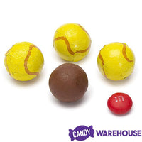 Thompson Foiled Milk Chocolate Tennis Balls: 5LB Bag - Candy Warehouse