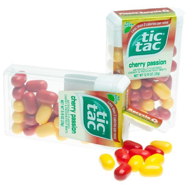 Tic Tac Cherry Passion Dispensers: 12-Piece Box - Candy Warehouse