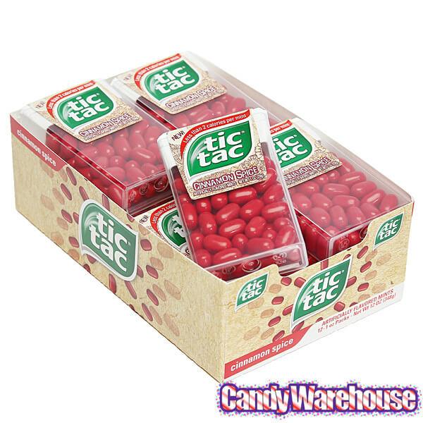 Tic Tac Cinnamon Spice Dispensers: 12-Piece Box - Candy Warehouse