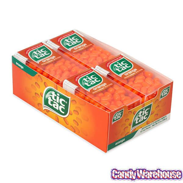 Tic Tac Orange Dispensers: 12-Piece Box - Candy Warehouse