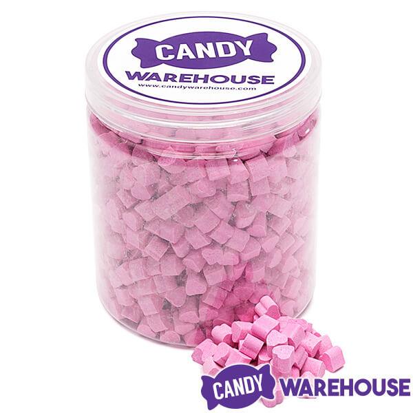 Tiny Sugar Candy Hearts - Pink: 1.5LB Jar - Candy Warehouse