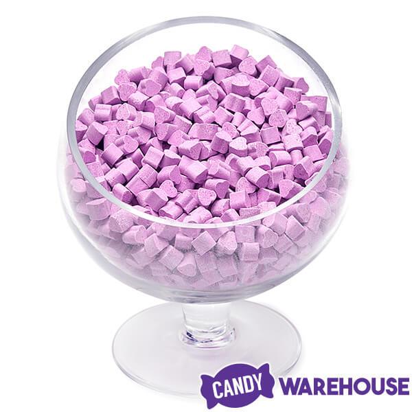 Tiny Sugar Candy Hearts - Purple: 1.5LB Jar - Candy Warehouse