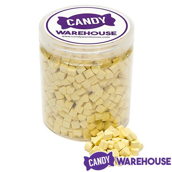 Tiny Sugar Candy Hearts - Yellow: 1.5LB Jar - Candy Warehouse