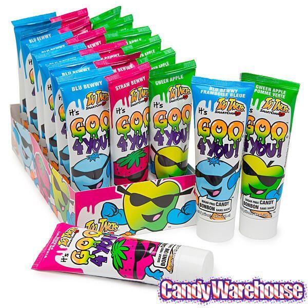Too Tarts Goo 4 You Sour Liquid Candy Tubes: 18-Piece Box - Candy Warehouse