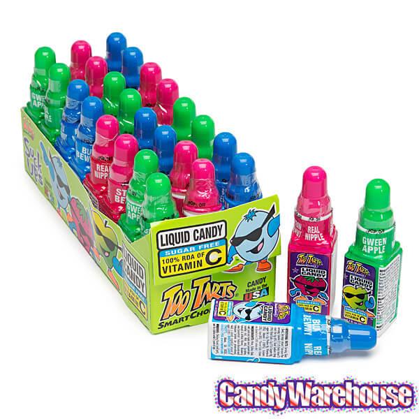 Too Tarts Suck Ups Sour Liquid Candy Dispensers: 24-Piece Box - Candy Warehouse