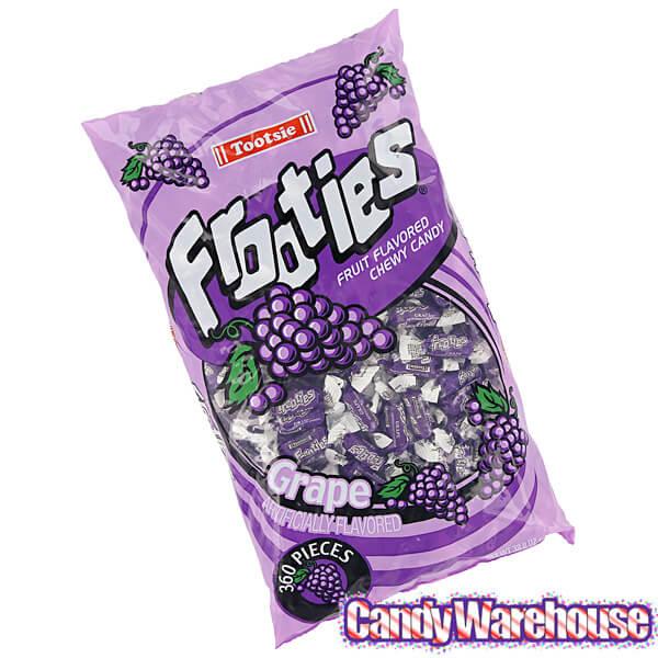 Tootsie Roll Frooties Candy - Grape: 360-Piece Bag - Candy Warehouse