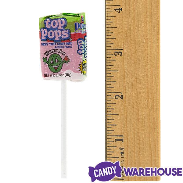Top Pop Chewy Taffy Candy Suckers: 48-Piece Box - Candy Warehouse