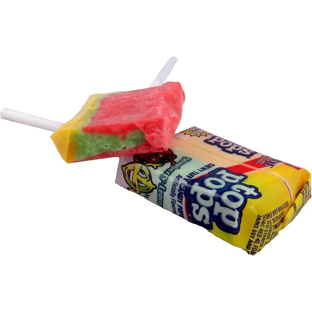 TAFFY商品です Top Pop Chewy Taffy Candy Suckers Strawberry Lemon: 48-Piece