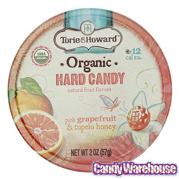 Torie and Howard Hard Candy Tins - Pink Grapefruit & Tupelo Honey: 8-Piece Box - Candy Warehouse
