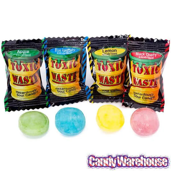 Toxic Waste Sour Candy Drums 12Piece Display Candy Warehouse