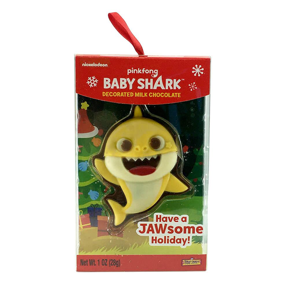 Treat Street Baby Shark Chocolate Tree Hangers: 12-Piece Box - Candy Warehouse