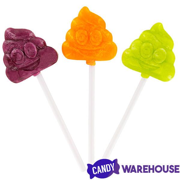 Treat Street Lolli-Poops Halloween Emoji Poop Lollipops: 60-Piece Bag - Candy Warehouse