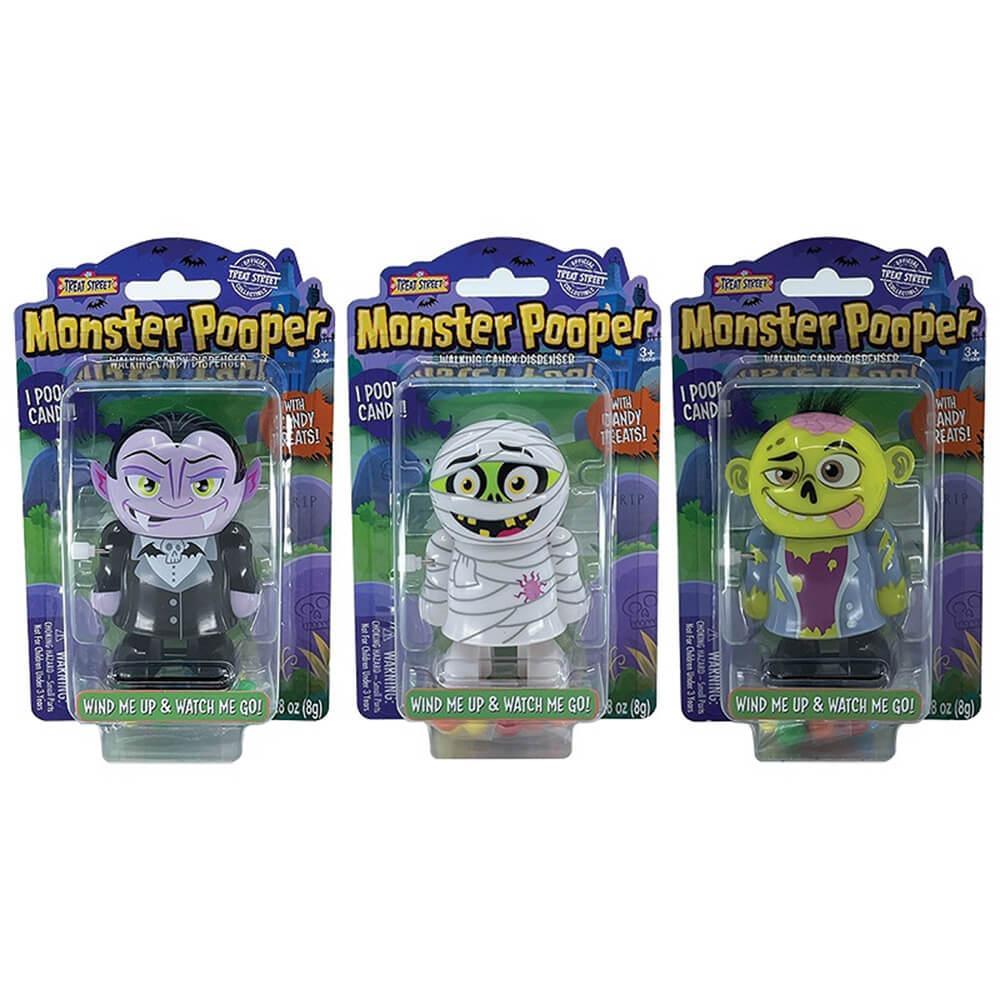 Treat Street Wind-up Halloween Monster Candy Poopers: 8-Piece Set - Candy Warehouse