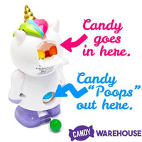 Treat Street Wind-up Unicorn Candy Poopers: 8-Piece Set - Candy Warehouse