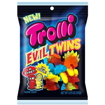 Trolli Evil Twins Sweet and Sour Gummy Candy: 3LB Box - Candy Warehouse