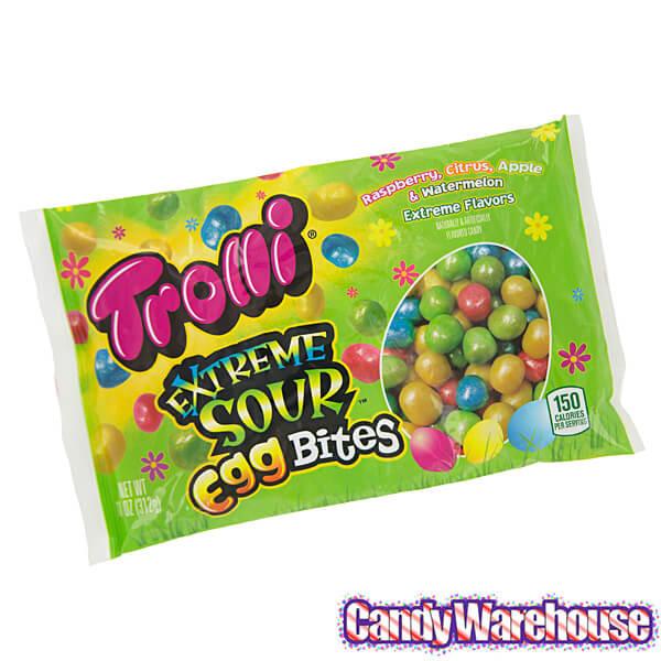 Trolli Extreme Sour Egg Bites Candy: 11-Ounce Bag - Candy Warehouse