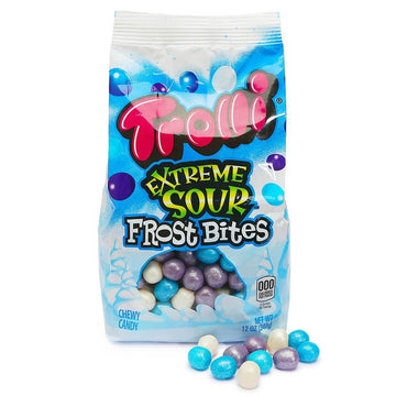 Trolli Extreme Sour Frost Bites Candy: 12-Ounce Bag - Candy Warehouse