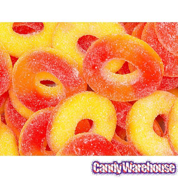 Trolli Peachie O's Peach Gummy Rings: 5LB Bag - Candy Warehouse