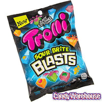 Trolli Sour Brite Blasts Gummy Juicy Exploding Candy Cubes: 3LB Box - Candy Warehouse