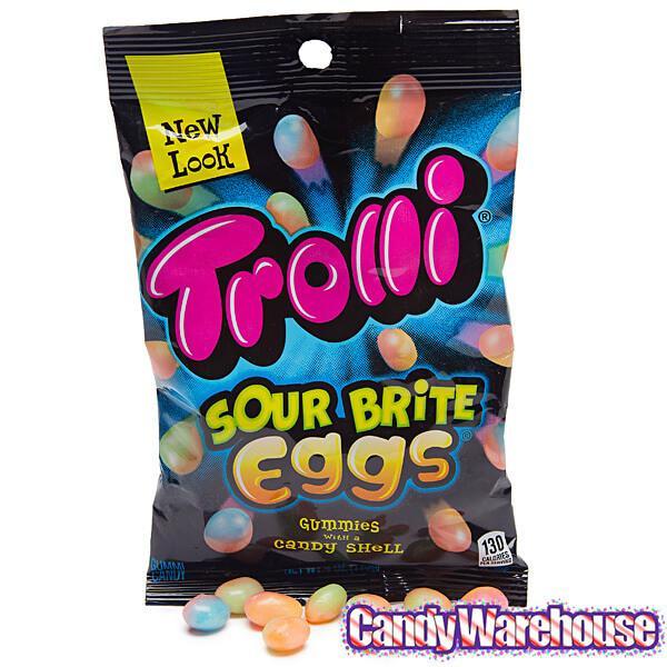 Trolli Sour Brite Crawler Gummy Eggs: 3LB Box - Candy Warehouse
