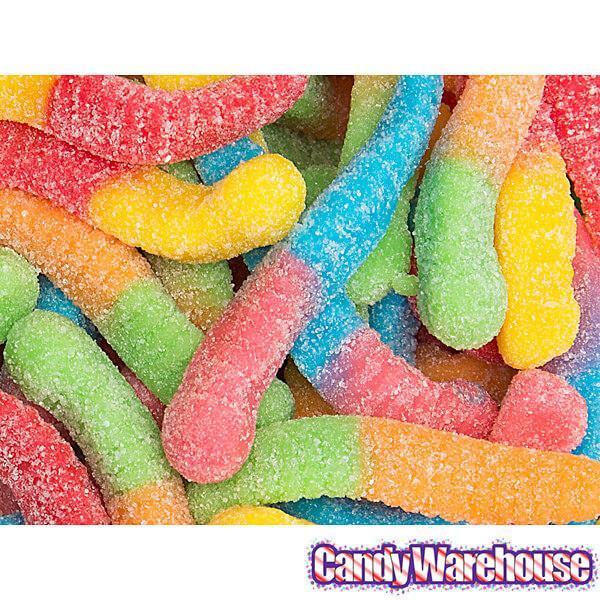Trolli Sour Brite Crawlers Gummy Worms: 5LB Bag - Candy Warehouse