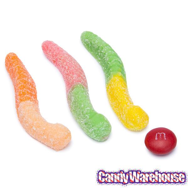 Trolli Sour Brite Crawlers Gummy Worms Candy - Tropical: 3.75LB Box - Candy Warehouse