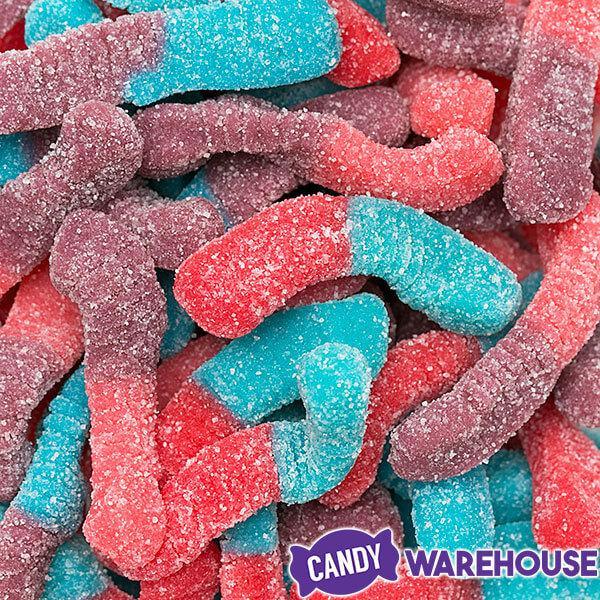 Trolli Sour Brite Crawlers Gummy Worms - Very Berry: 9-Ounce Bag - Candy Warehouse