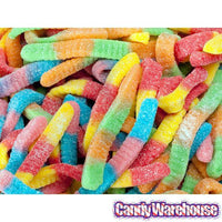 Trolli Sour Brite Crawlers Minis Gummy Worms 3.5-Ounce Packs: 12-Piece Box - Candy Warehouse