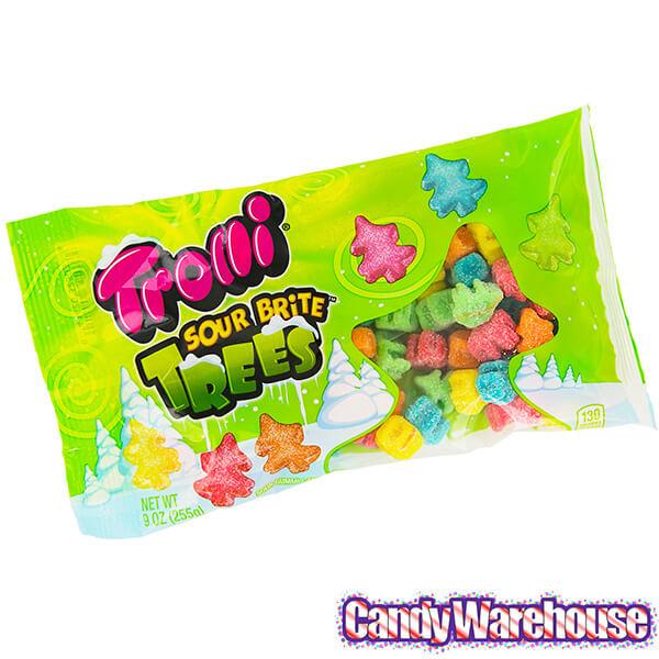 Trolli Sour Brite Gummy Christmas Trees: 9-Ounce Bag - Candy Warehouse