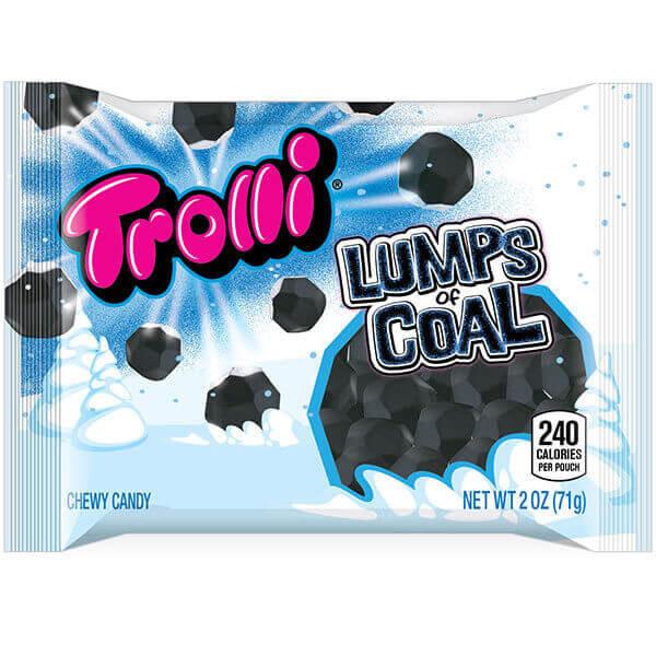 Trolli Sour Gummy Lumps of Coal Candy: 2-Ounce Bag - Candy Warehouse