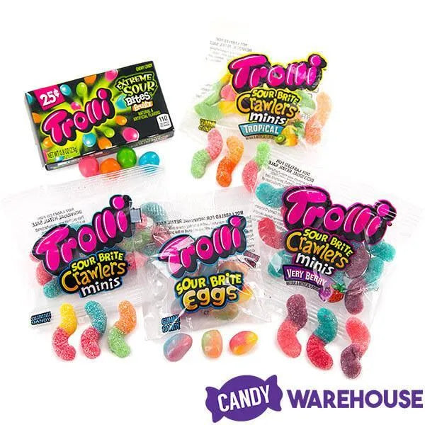 Trolli Sour Lovers Mix Gummy Candy Packs Assortment 50Piece Bag
